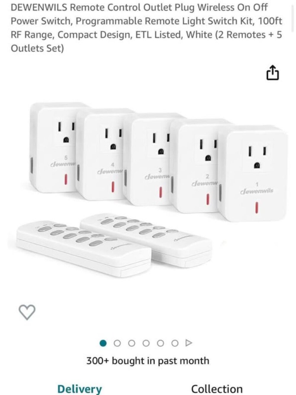 Remote Control Outlet Plug Wireless On Off Power Switch, Programmable Remote Lig